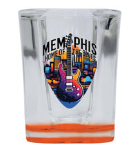 Load image into Gallery viewer, Memphis Tennessee Design B Souvenir 2 Ounce Shot Glass Square
