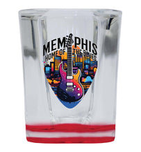 Load image into Gallery viewer, Memphis Tennessee Design B Souvenir 2 Ounce Shot Glass Square
