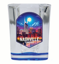 Load image into Gallery viewer, Nashville Tennessee Design D Souvenir 2 Ounce Shot Glass Square
