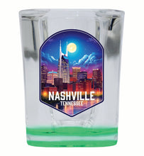 Load image into Gallery viewer, Nashville Tennessee Design D Souvenir 2 Ounce Shot Glass Square
