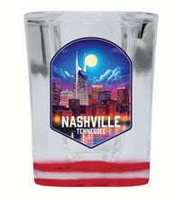 Load image into Gallery viewer, Nashville Tennessee Design D Souvenir 2 Ounce Shot Glass Square
