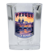 Load image into Gallery viewer, Prague Czech Republic Design B Souvenir 2 Ounce Shot Glass Square
