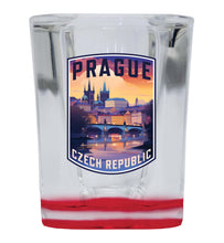 Load image into Gallery viewer, Prague Czech Republic Design B Souvenir 2 Ounce Shot Glass Square
