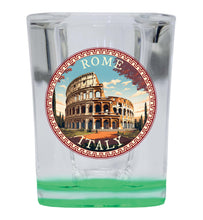 Load image into Gallery viewer, Rome Italy Design D Souvenir 2 Ounce Shot Glass Square
