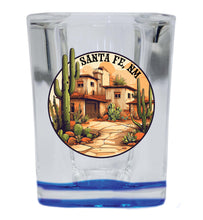 Load image into Gallery viewer, Santa Fe New Mexico Design D Souvenir 2 Ounce Shot Glass Square
