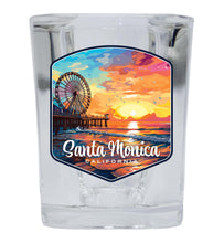 Load image into Gallery viewer, Santa Monica California Design A Souvenir 2 Ounce Shot Glass Square
