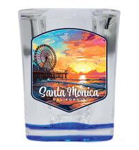 Load image into Gallery viewer, Santa Monica California Design A Souvenir 2 Ounce Shot Glass Square
