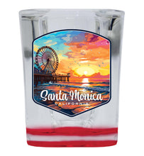 Load image into Gallery viewer, Santa Monica California Design A Souvenir 2 Ounce Shot Glass Square
