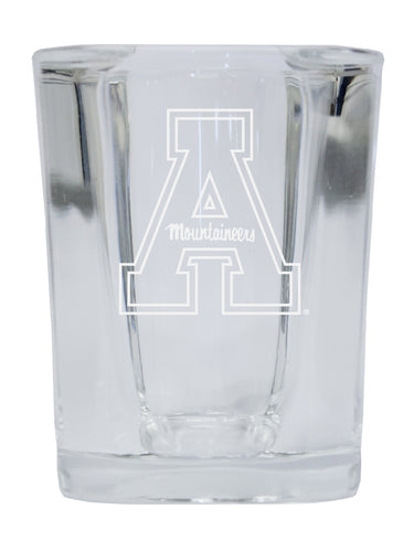 Appalachian State NCAA Collector's Edition 2oz Square Shot Glass - Laser Etched Logo 