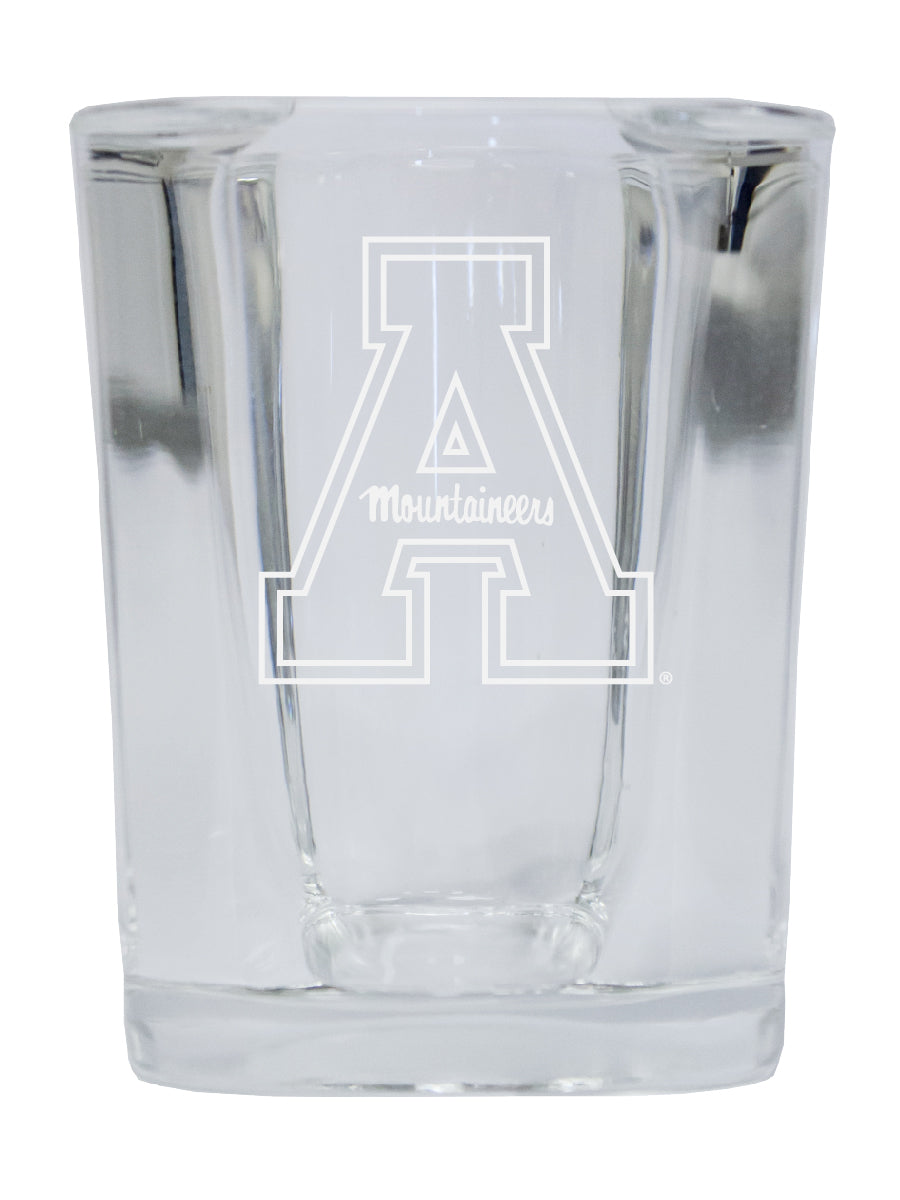 Appalachian State NCAA Collector's Edition 2oz Square Shot Glass - Laser Etched Logo 