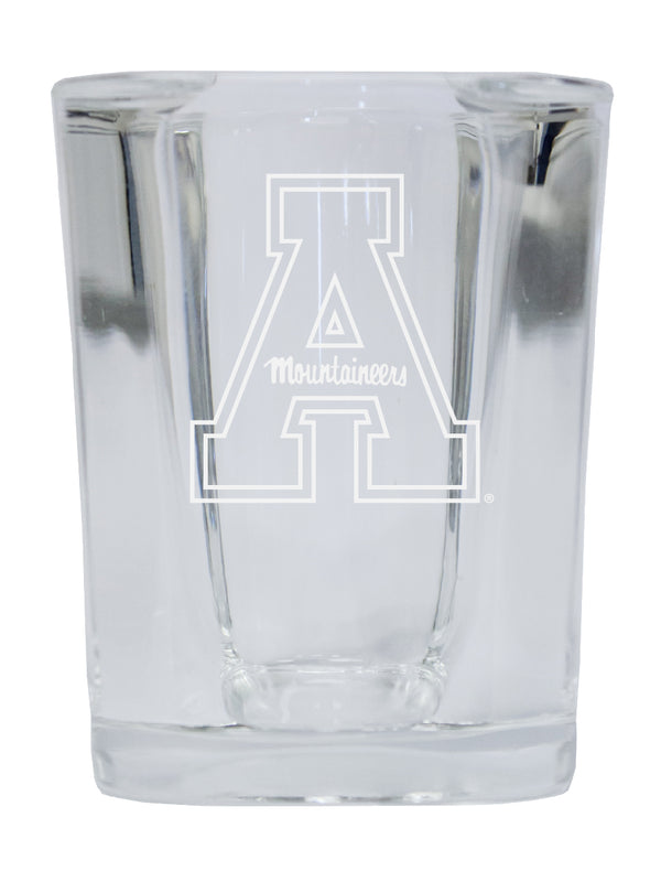 Appalachian State NCAA Collector's Edition 2oz Square Shot Glass - Laser Etched Logo 
