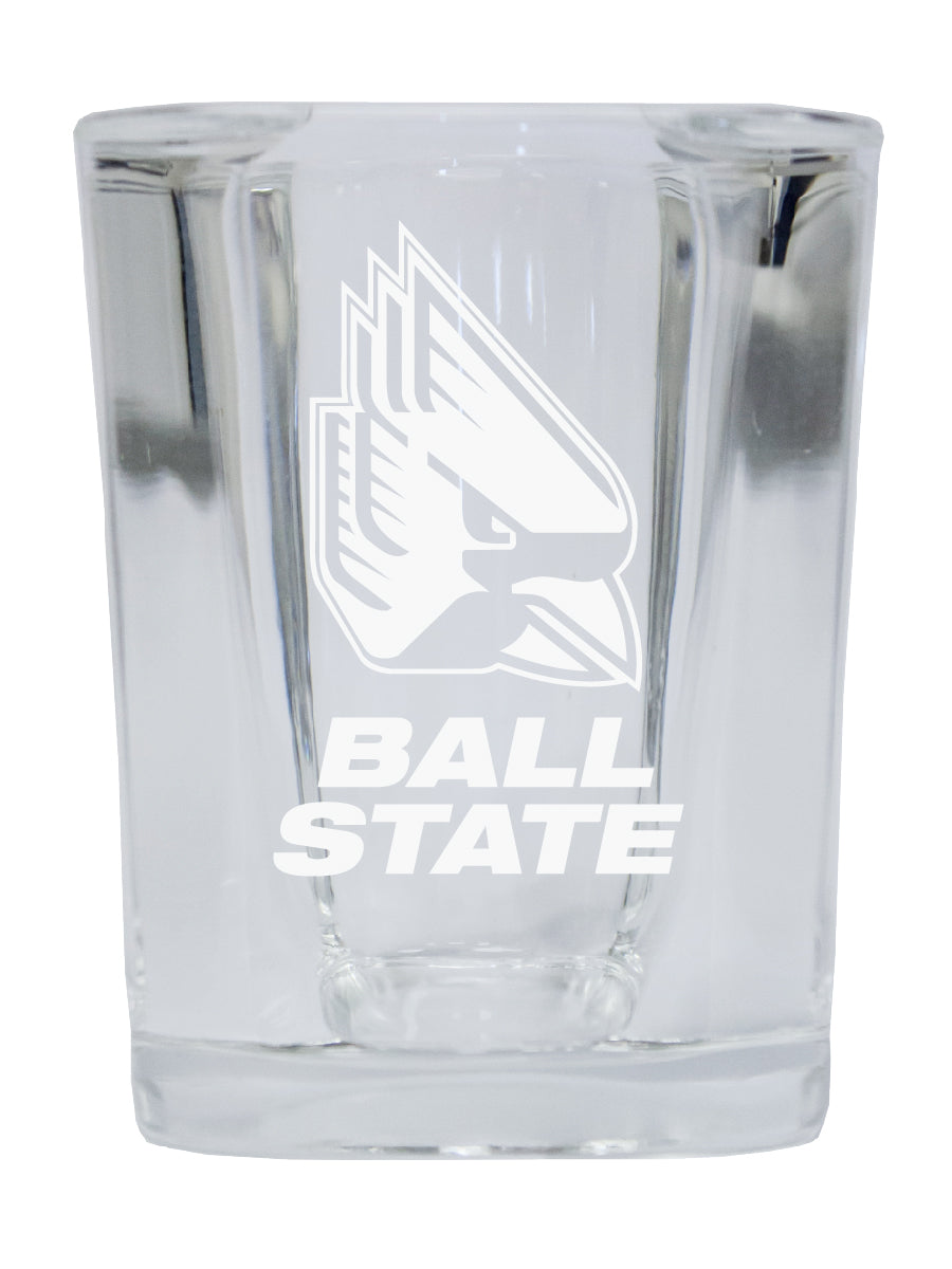 Ball State University NCAA Collector's Edition 2oz Square Shot Glass - Laser Etched Logo 