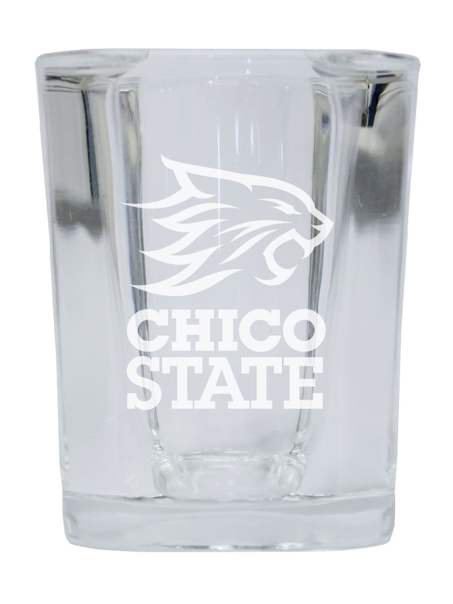 California State University Chico 2 Ounce Shot Glass Square Officially Licensed Collegiate Product 