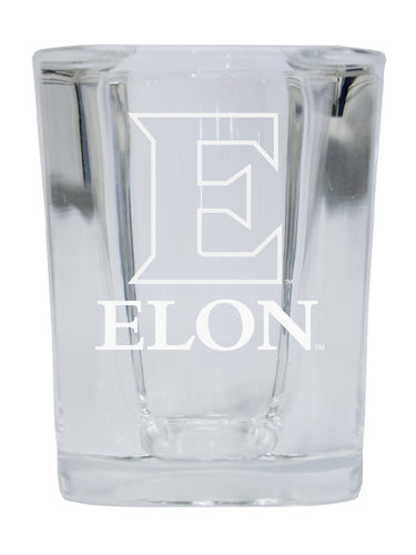 Elon University NCAA Collector's Edition 2oz Square Shot Glass - Laser Etched Logo 