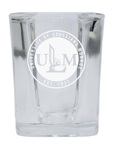 University of Louisiana Monroe NCAA Collector's Edition 2oz Square Shot Glass - Laser Etched Logo 