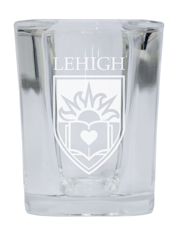 Lehigh University Mountain Hawks 2 Ounce Shot Glass Square Officially Licensed Collegiate Product 