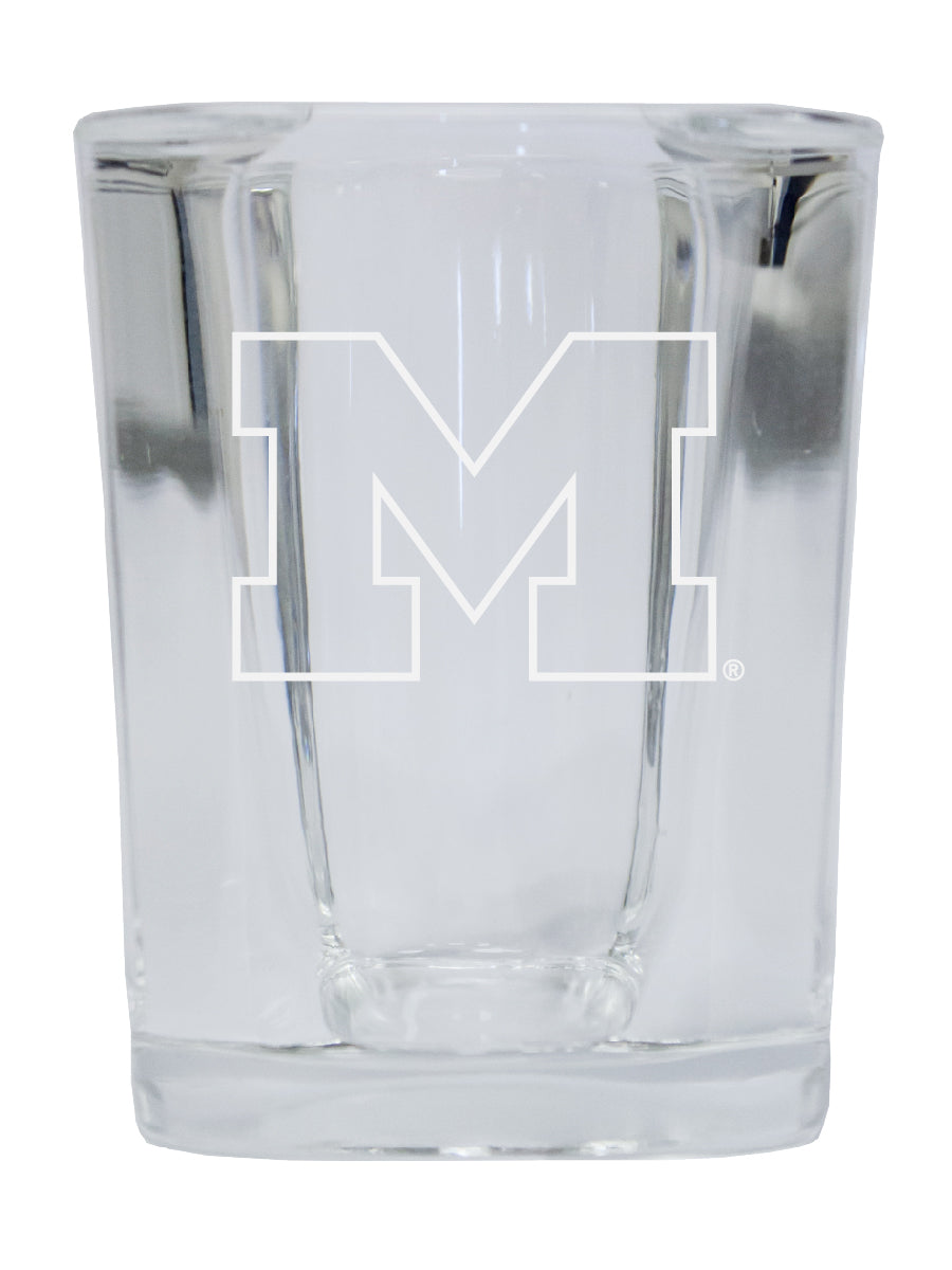 Michigan Wolverines 2 Ounce Shot Glass Square Officially Licensed Collegiate Product 