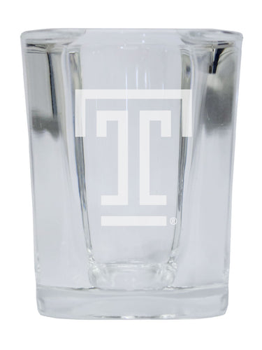 Temple University 2 Ounce Shot Glass Square Officially Licensed Collegiate Product 