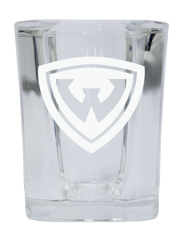 Wayne State 2 Ounce Shot Glass Square Officially Licensed Collegiate Product 
