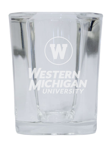 Western Michigan University 2 Ounce Shot Glass Square Officially Licensed Collegiate Product 