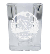 Load image into Gallery viewer, Brekenridge Colorado Souvenir 2 Ounce Engraved Shot Glass Square
