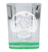 Load image into Gallery viewer, Brekenridge Colorado Souvenir 2 Ounce Engraved Shot Glass Square
