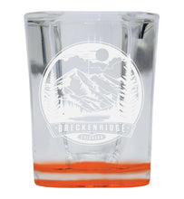 Load image into Gallery viewer, Brekenridge Colorado Souvenir 2 Ounce Engraved Shot Glass Square
