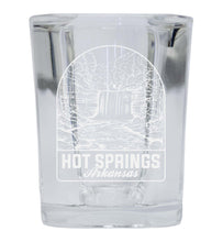 Load image into Gallery viewer, Hot Springs Arkansas Souvenir 2 Ounce Engraved Shot Glass Square
