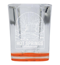 Load image into Gallery viewer, Hot Springs Arkansas Souvenir 2 Ounce Engraved Shot Glass Square
