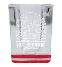 Load image into Gallery viewer, Hot Springs Arkansas Souvenir 2 Ounce Engraved Shot Glass Square
