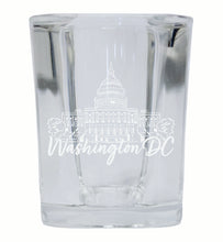 Load image into Gallery viewer, Washington DC Engraving2 Souvenir 2 Ounce Engraved Shot Glass Square
