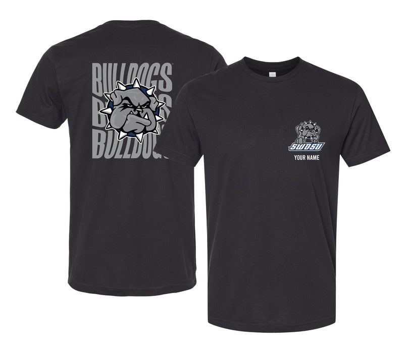 Southwestern Oklahoma State University Offic. Licensed Custom Unisex T-Shirt – Left Chest and Large Back Ripple Design XS