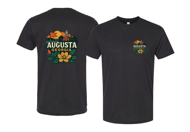 Augusta Georgia Vintage Design Souvenir Unisex Cotton Crew Neck T-Shirt