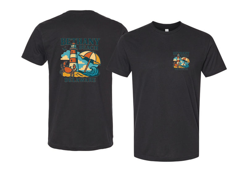 Bethany Beach Delaware Vintage Design Souvenir Unisex Cotton Crew Neck T-Shirt