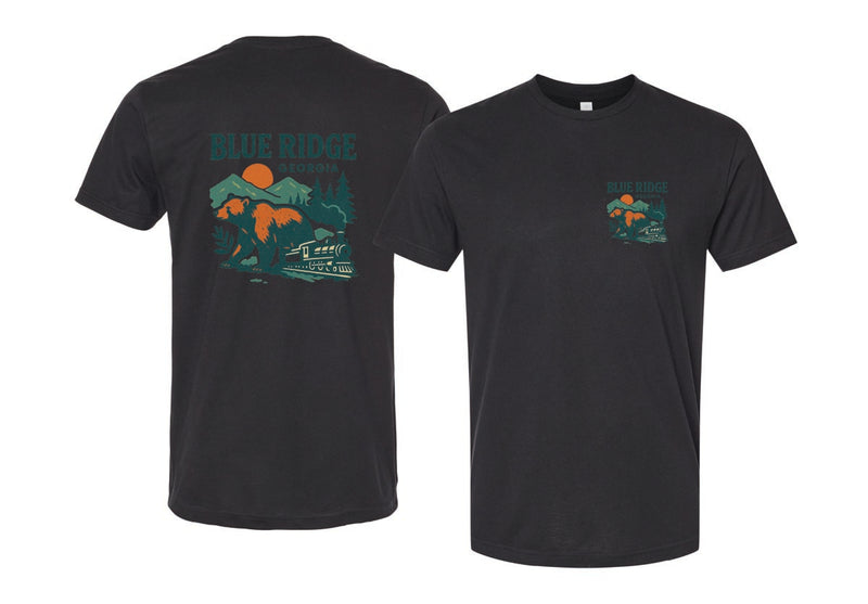 Blue Ridge Georgia Vintage Design Souvenir Unisex Cotton Crew Neck T-Shirt