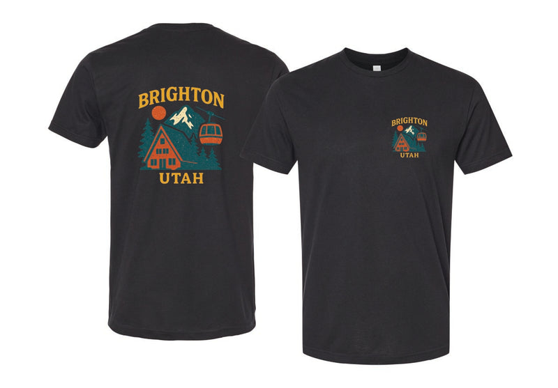 Brighton Utah Vintage Design Souvenir Unisex Cotton Crew Neck T-Shirt