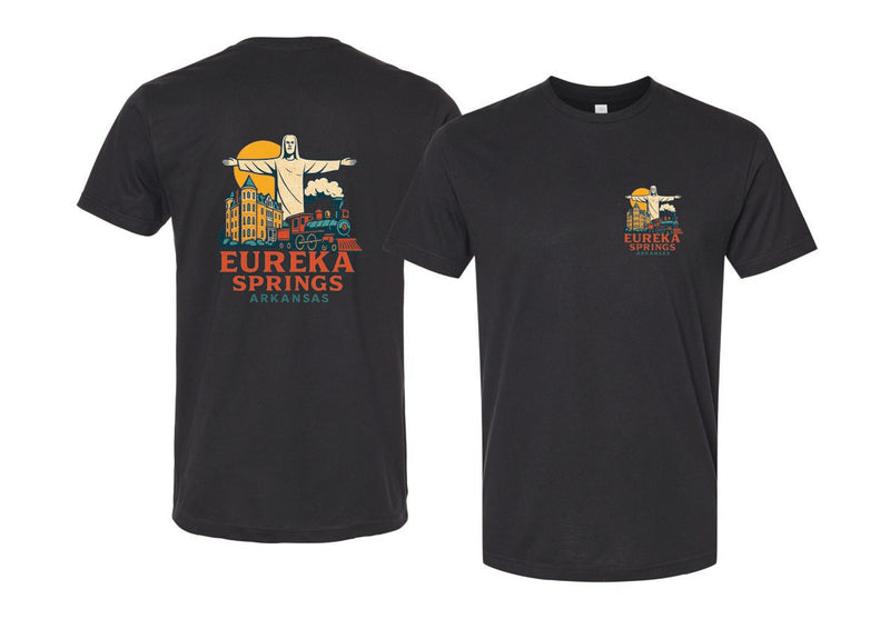 Eureka Springs Arkansas Vintage Design Souvenir Unisex Cotton Crew Neck T-Shirt