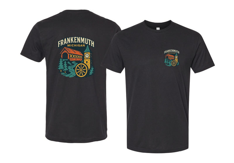 Frankenmuth Michigan Vintage Design Souvenir Unisex Cotton Crew Neck T-Shirt