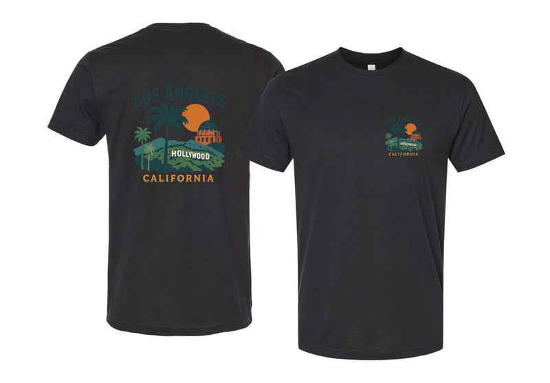 Los Angeles California Vintage Design Souvenir Unisex Cotton Crew Neck T-Shirt