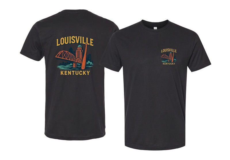 Louisville Kentucky Vintage Design Souvenir Unisex Cotton Crew Neck T-Shirt