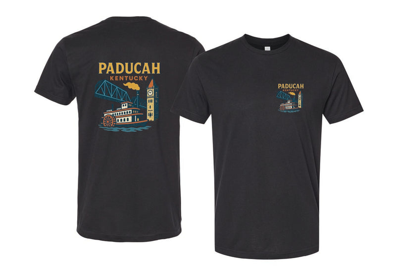 Paducah Kentucky Vintage Design Souvenir Unisex Cotton Crew Neck T-Shirt