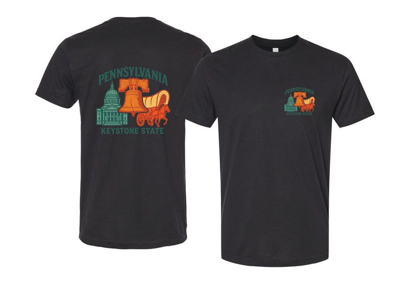 Pennsylvania Vintage Design Souvenir Unisex Cotton Crew Neck T-Shirt