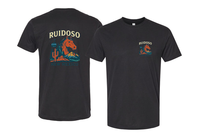 Ruidoso New Mexico Vintage Design Souvenir Unisex Cotton Crew Neck T-Shirt