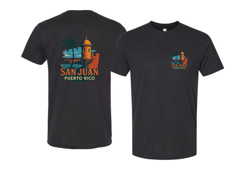 San Juan Puerto Rico Vintage Design Souvenir Unisex Cotton Crew Neck T-Shirt
