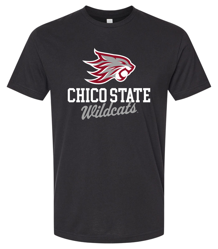 California State University, Chico Officially Licensed Unisex Cotton T-Shirt – Large Front Script Design