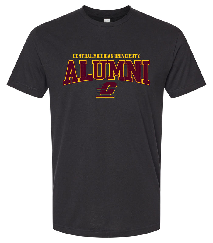 Central Michigan University Officially Licensed Unisex Cotton T-Shirt – Large Front Alumni Design