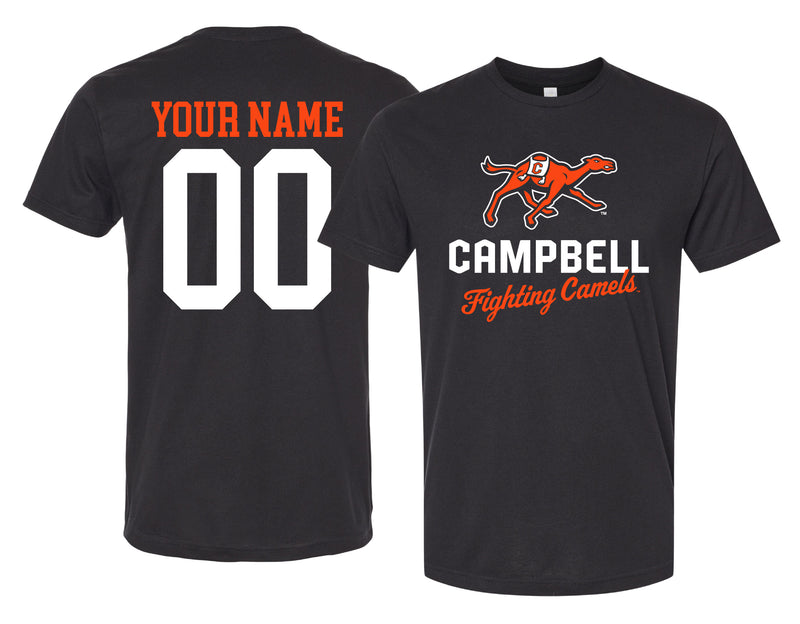 Campbell University Fighting Camels Officially Licensed Custom Unisex T-Shirt – Collegiate Script Front Design