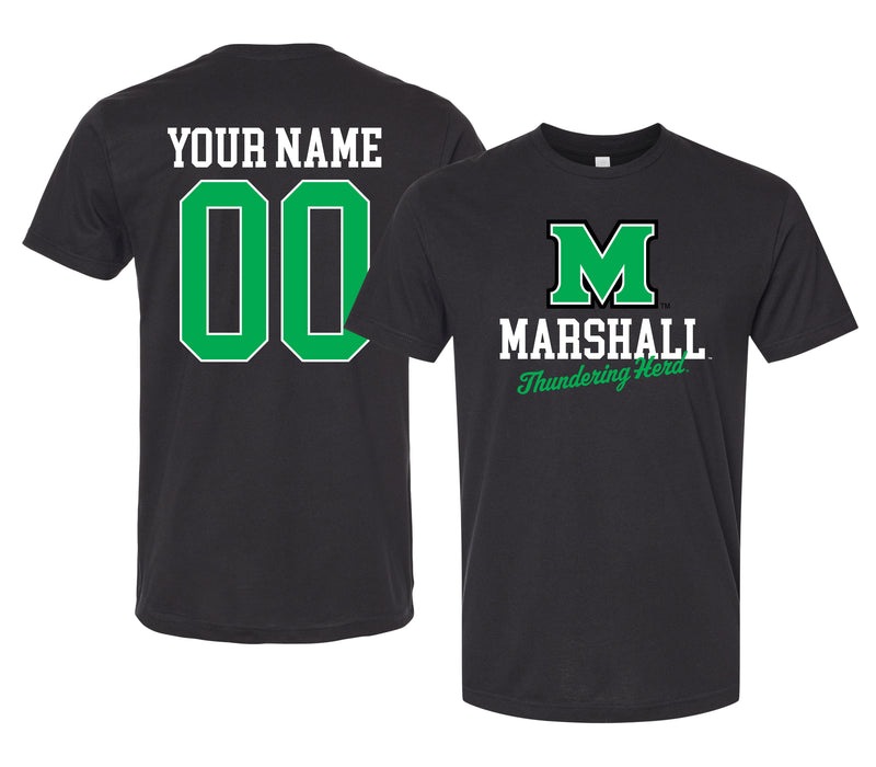 Marshall Thundering Herd Officially Licensed Custom Unisex T-Shirt – Collegiate Script Front Design