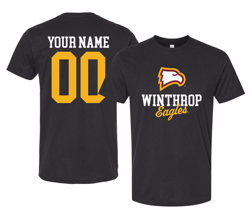 Winthrop University Officially Licensed Custom Unisex T-Shirt – Collegiate Script Front Design