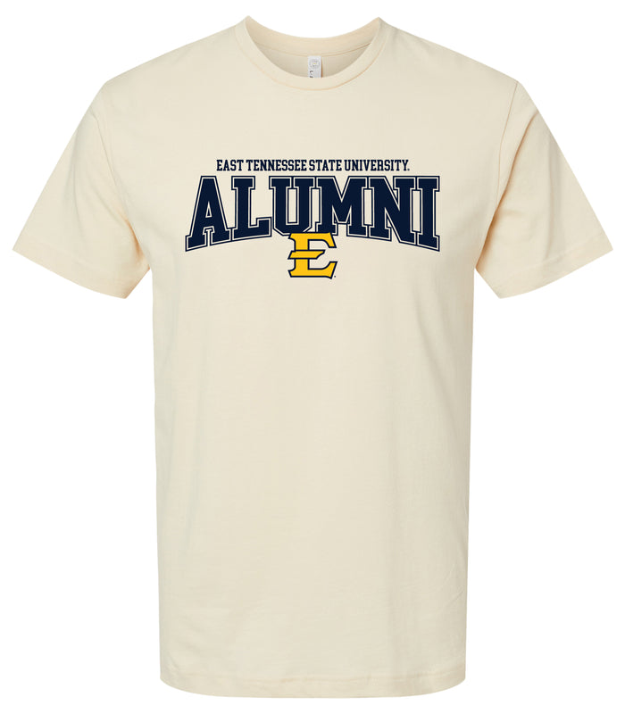 East Tennessee State University Officially Licensed Unisex Cotton T-Shirt – Large Front Alumni Design